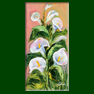 Ninfea bianca - sola -olio su tela cm.40x30 anno 2006 collezione privata 